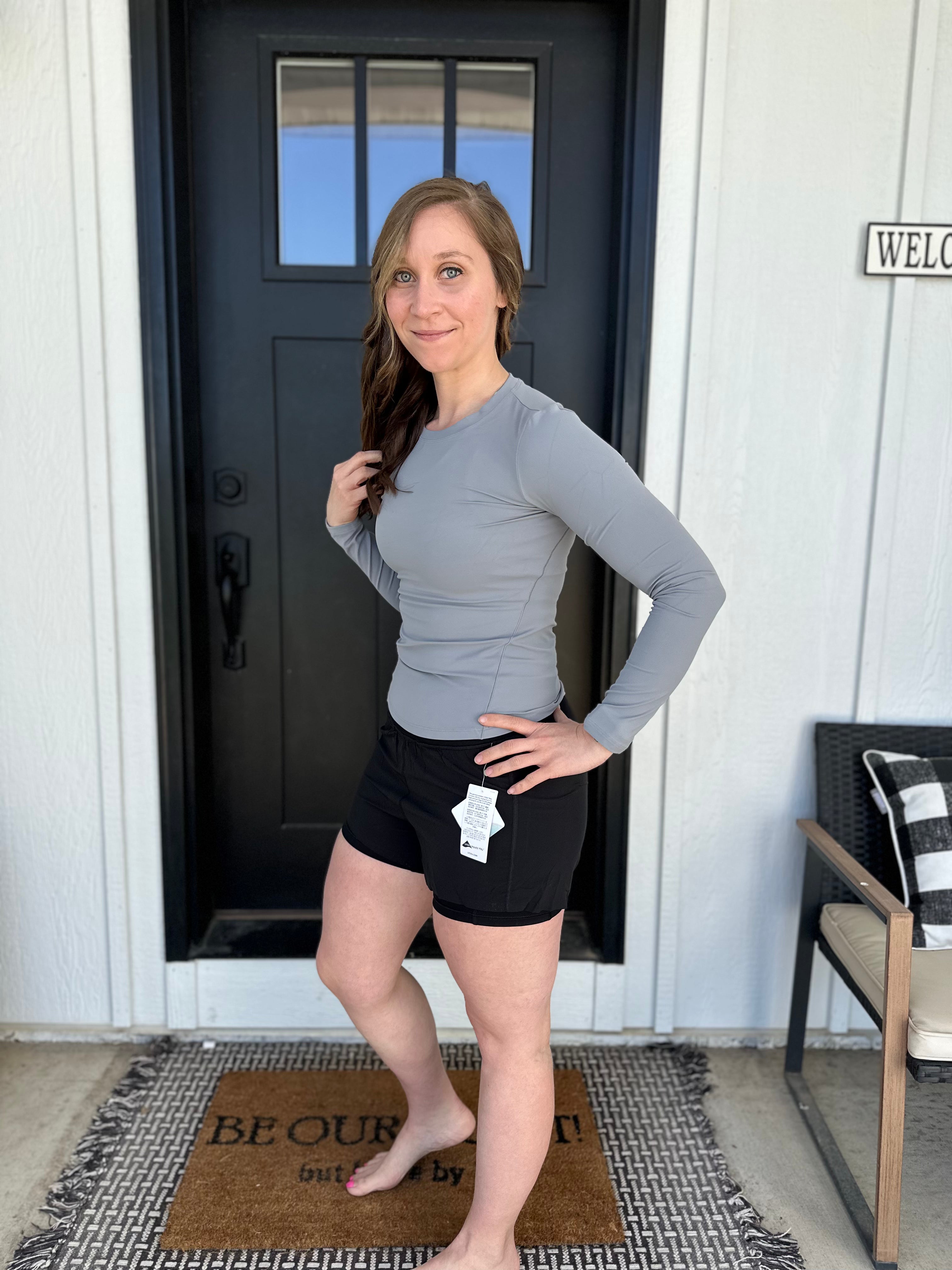 NUDE SLIMMING LONG SLEEVE YOGA TOP
